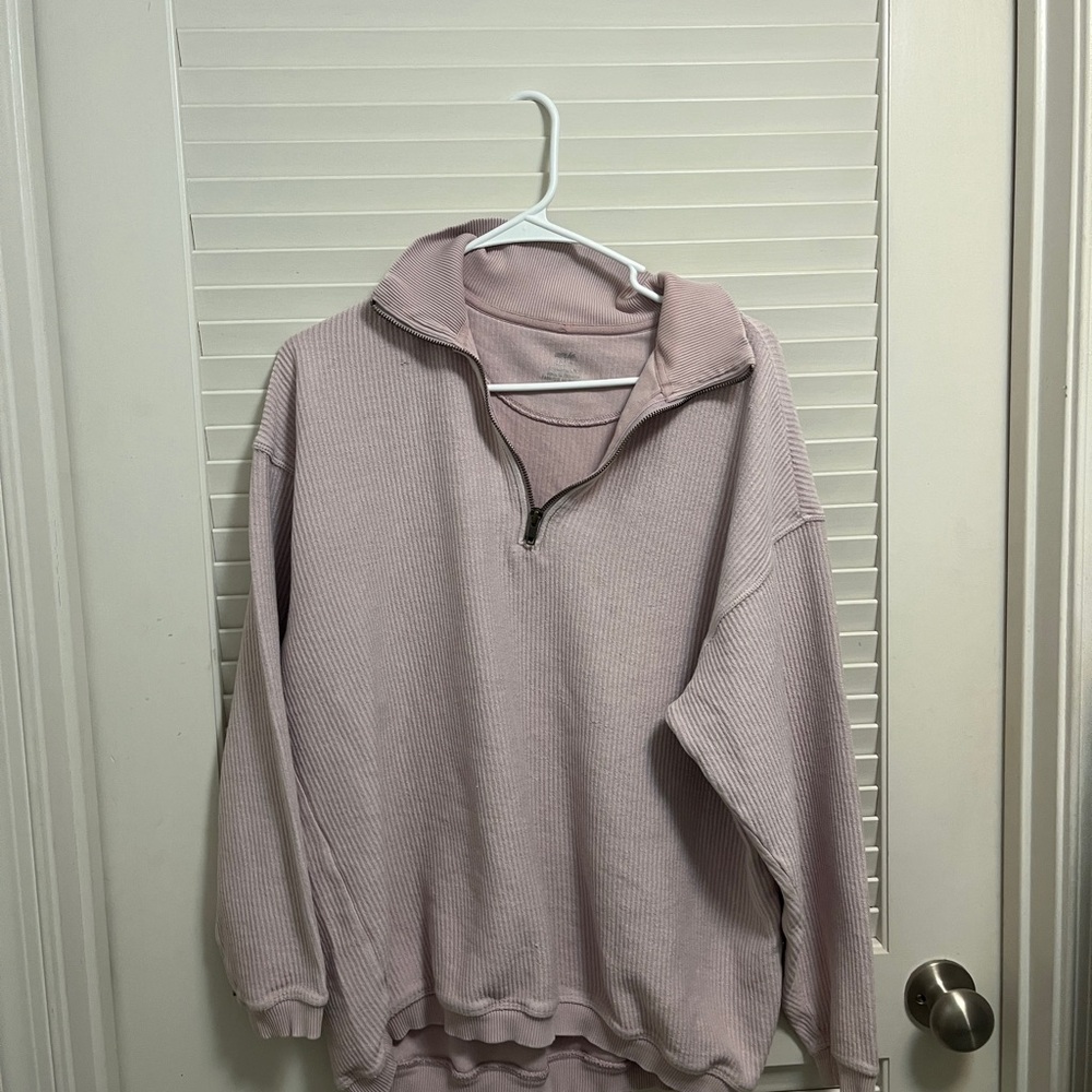 Aerie Purple V-Neck Sweater